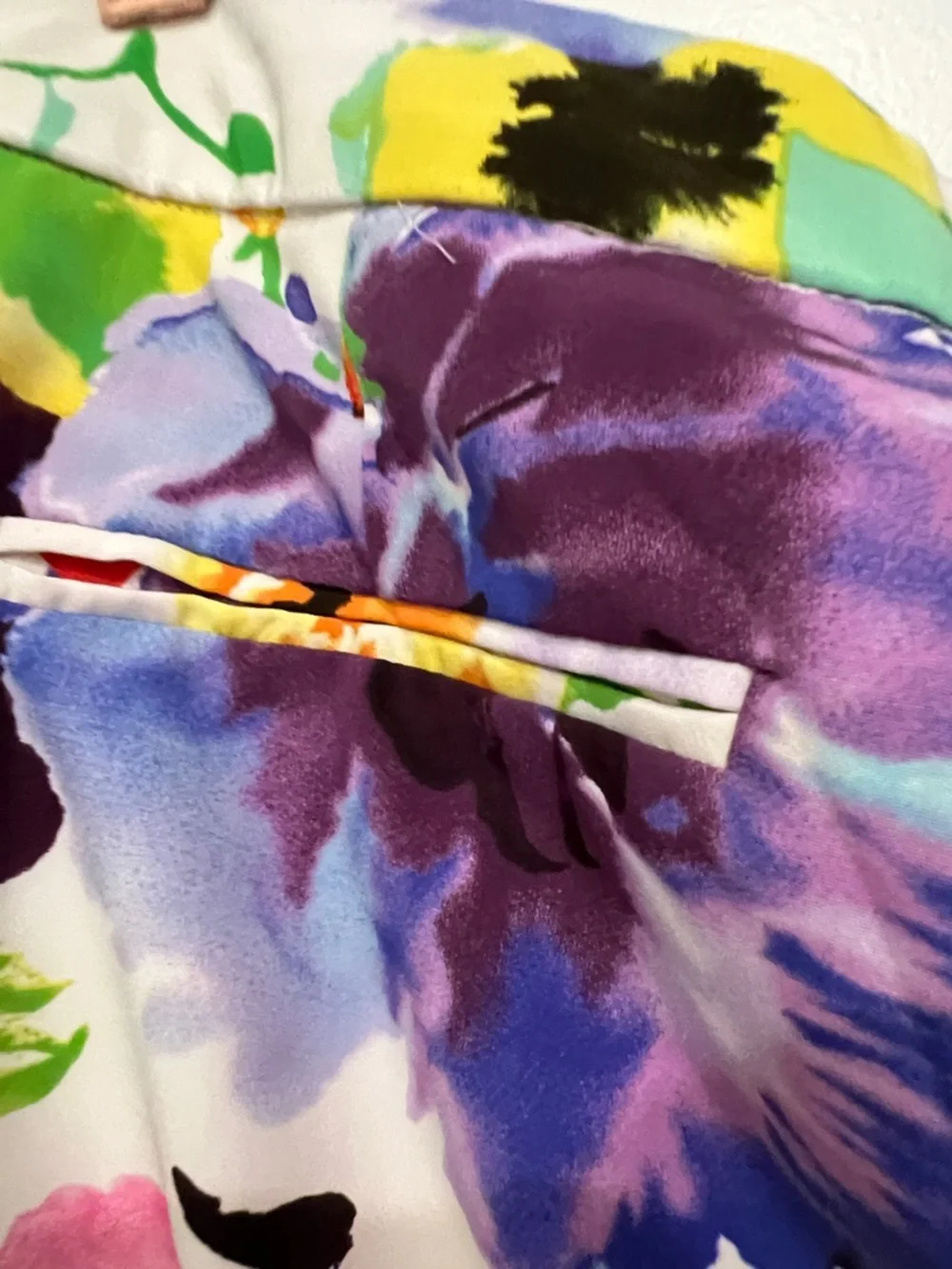 Ralph Lauren Multicolor Floral Wide-Leg Pants - White Base - Picture 9 of 11